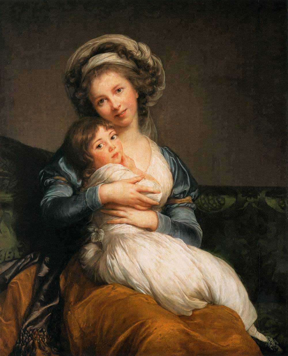 self portrait with Her Daughter